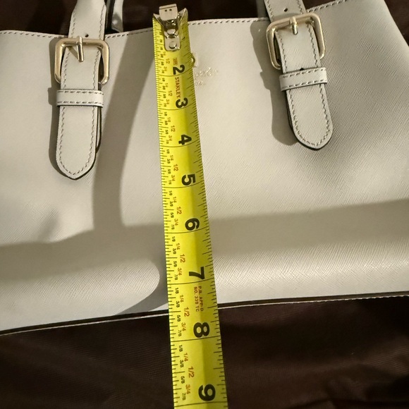 Kate Spade Cove Street Provence Satchel Light Gray With Shoulder Strap - Picture 11 of 12